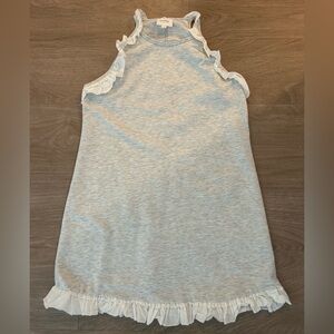 Jersey knit dress with ruffle detail